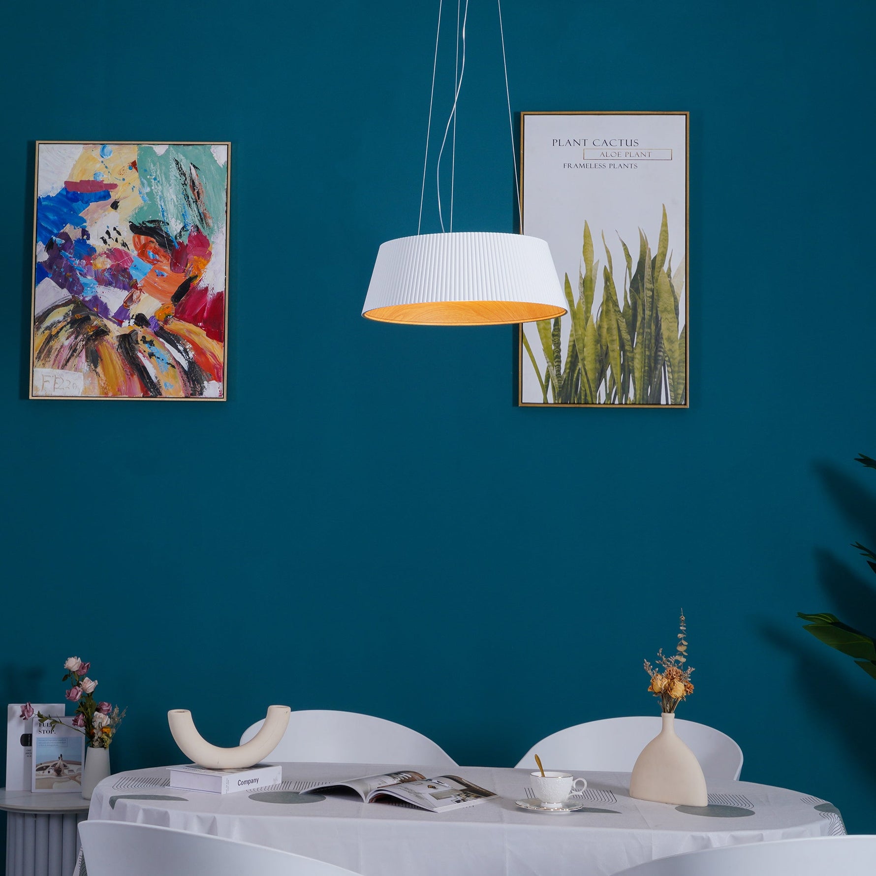 Modern Ribbed Pendant Light - Lamp Outdoor