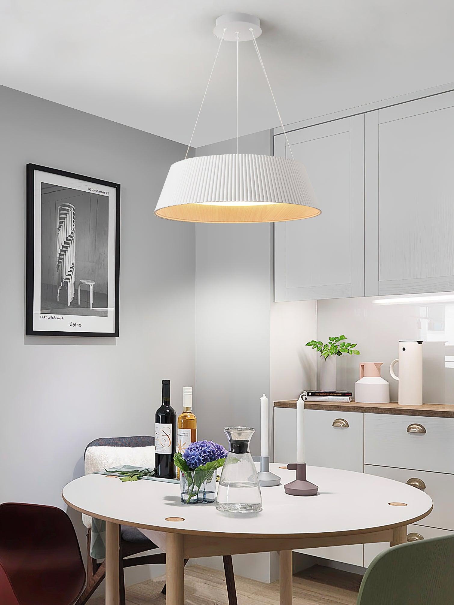 Modern Ribbed Pendant Light - Lamp Outdoor
