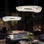 Aeliora Embellished Crystal Pendant Light - Lamp Outdoor
