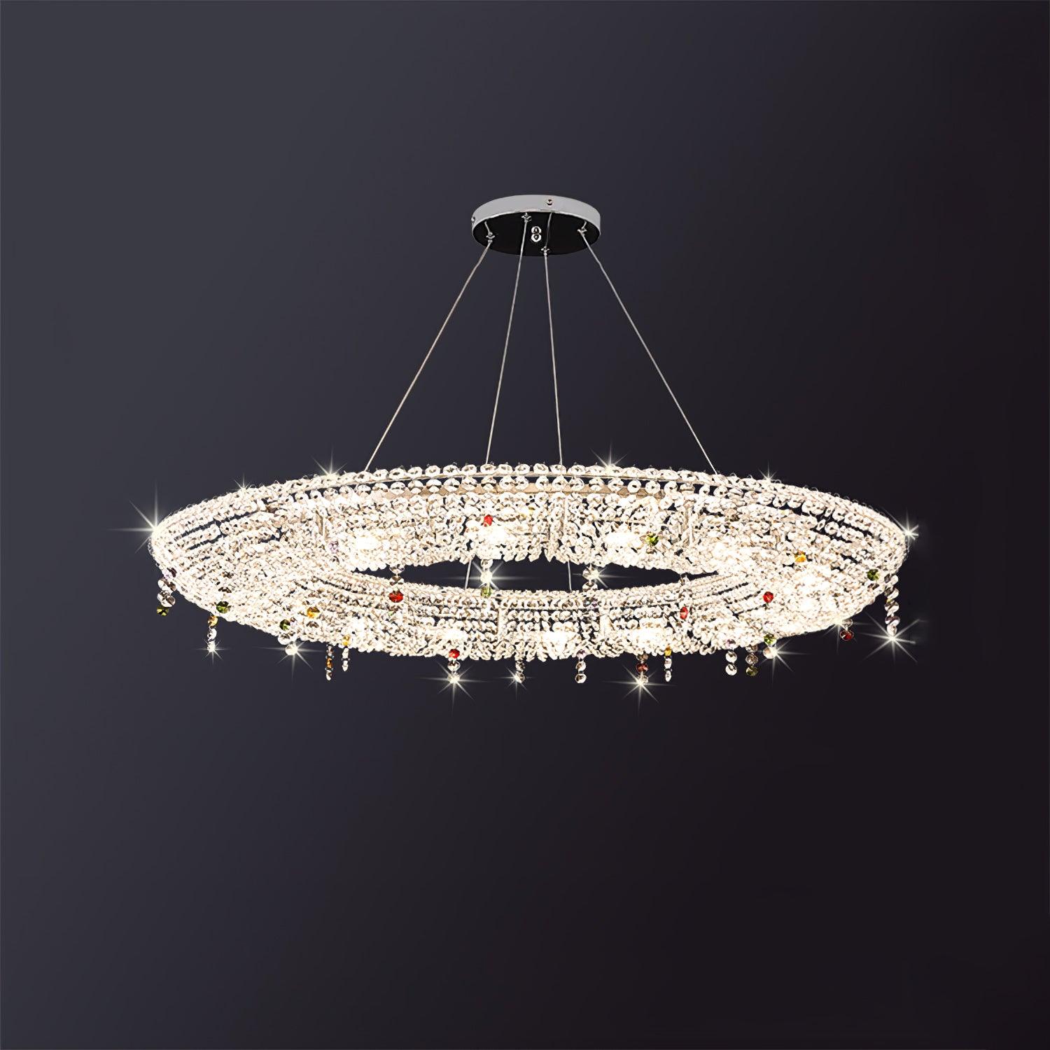 Aeliora Embellished Crystal Pendant Light - Lamp Outdoor