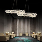 Aeliora Embellished Crystal Pendant Light - Lamp Outdoor