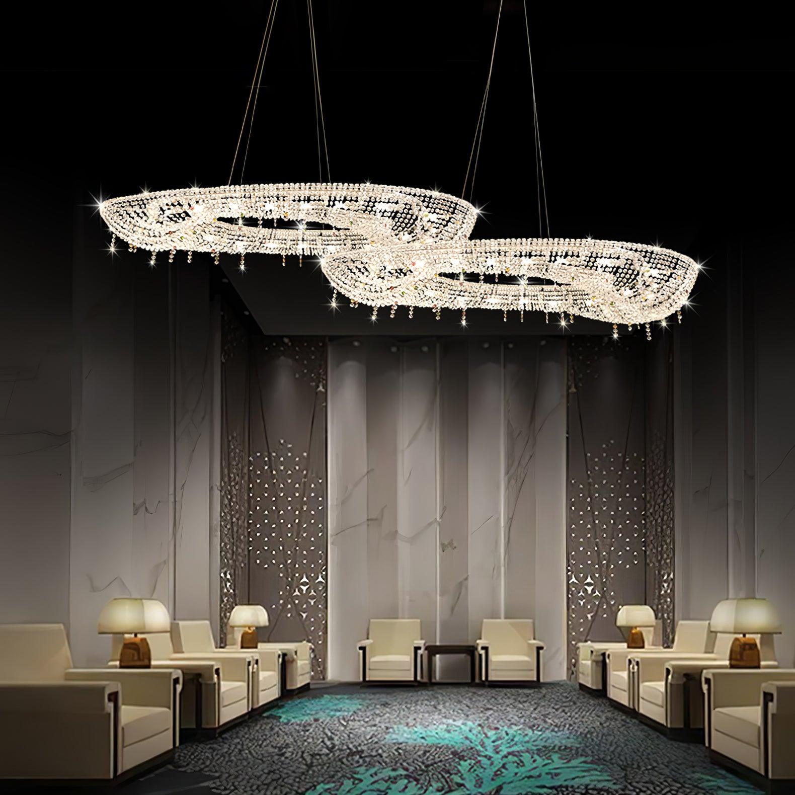 Aeliora Embellished Crystal Pendant Light - Lamp Outdoor