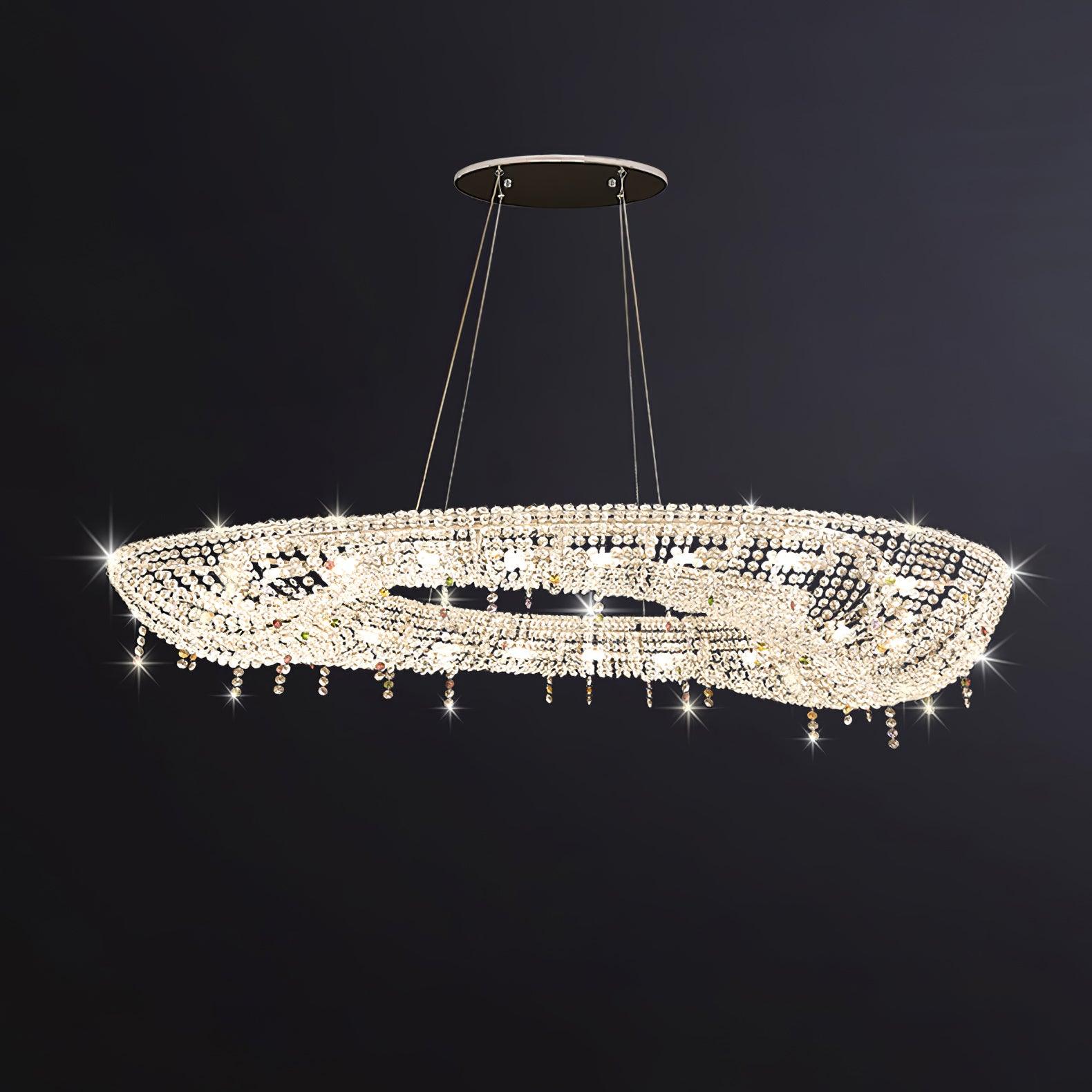 Aeliora Embellished Crystal Pendant Light - Lamp Outdoor