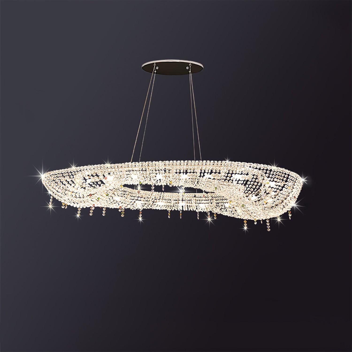 Aeliora Embellished Crystal Pendant Light - Lamp Outdoor