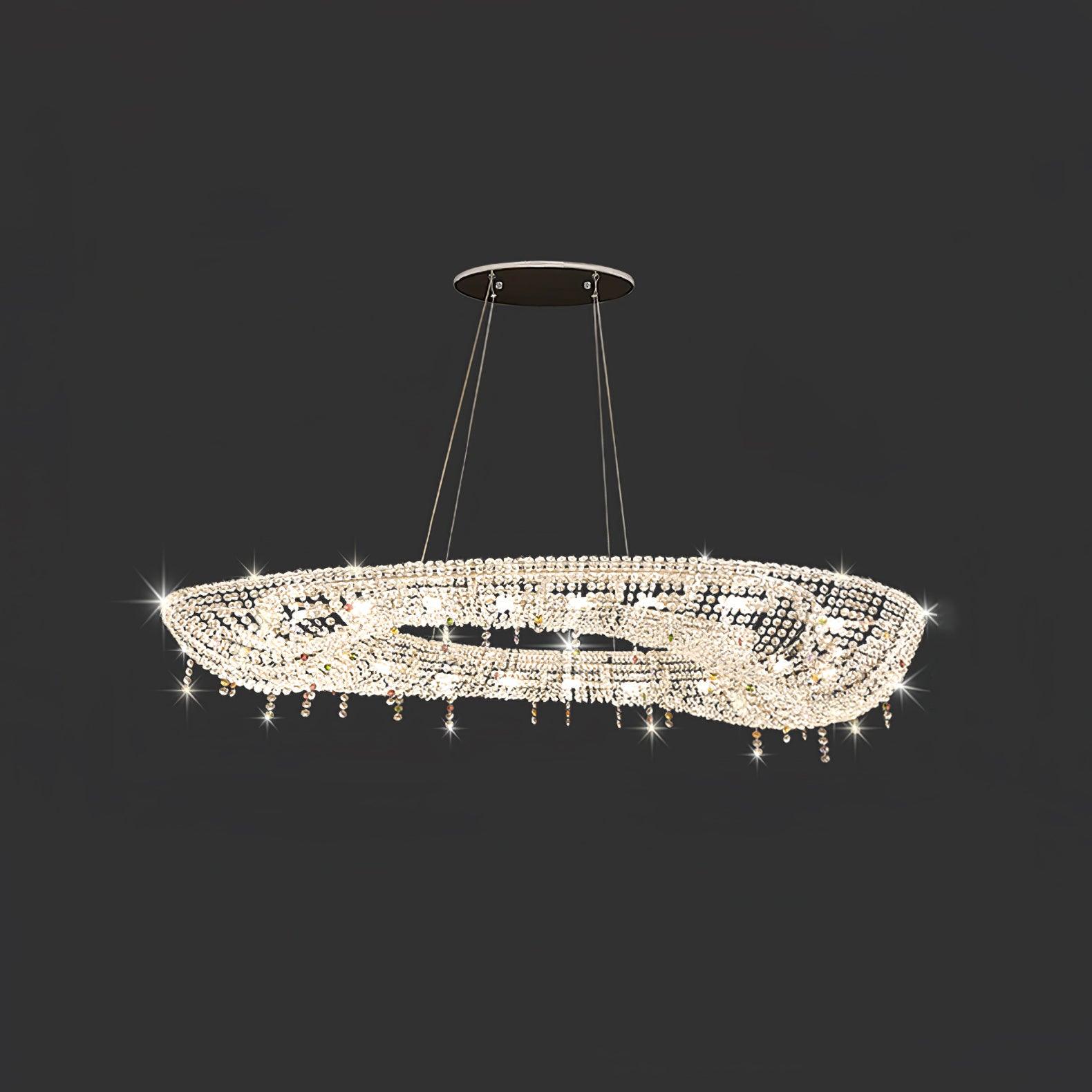 Aeliora Embellished Crystal Pendant Light - Lamp Outdoor