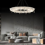 Aeliora Embellished Crystal Pendant Light - Lamp Outdoor