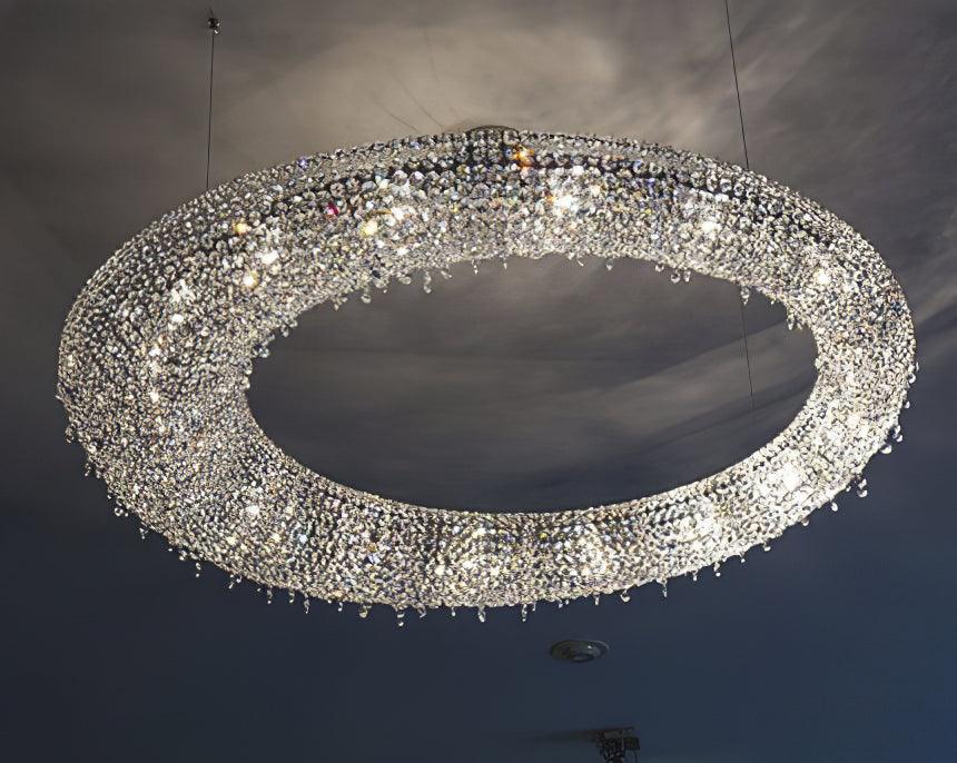 Aeliora Embellished Crystal Pendant Light - Lamp Outdoor