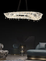 Aeliora Embellished Crystal Pendant Light - Lamp Outdoor