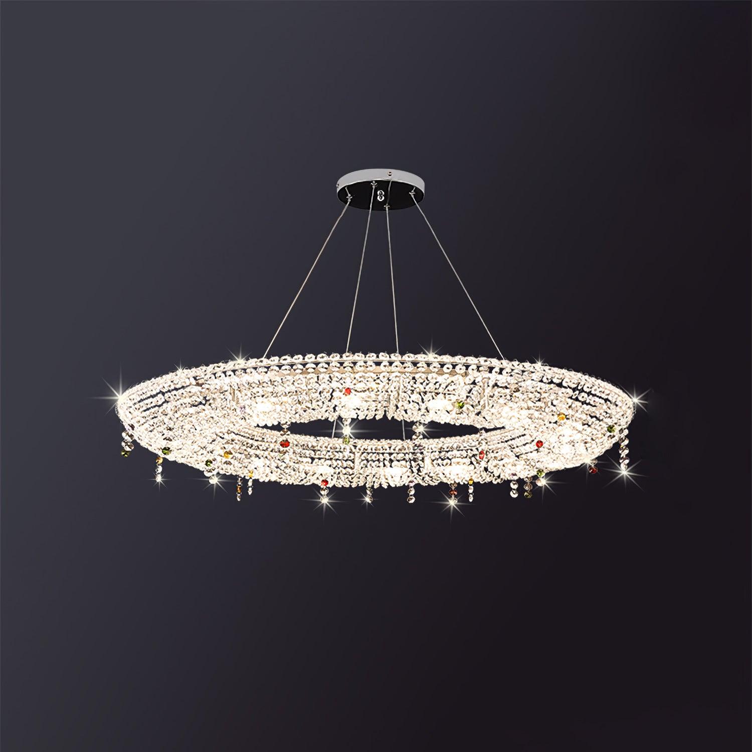 Aeliora Embellished Crystal Pendant Light - Lamp Outdoor