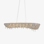 Aeliora Embellished Crystal Pendant Light - Lamp Outdoor