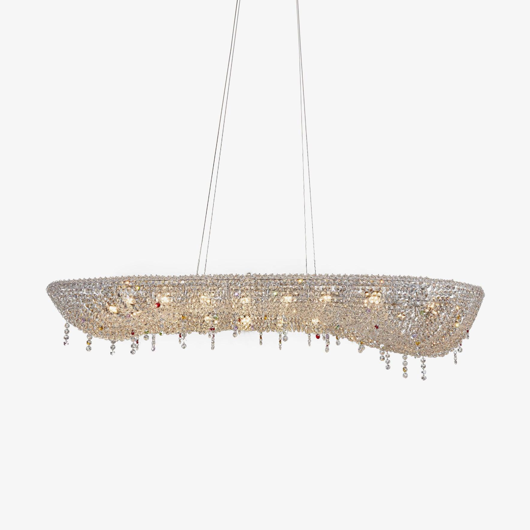 Aeliora Embellished Crystal Pendant Light - Lamp Outdoor