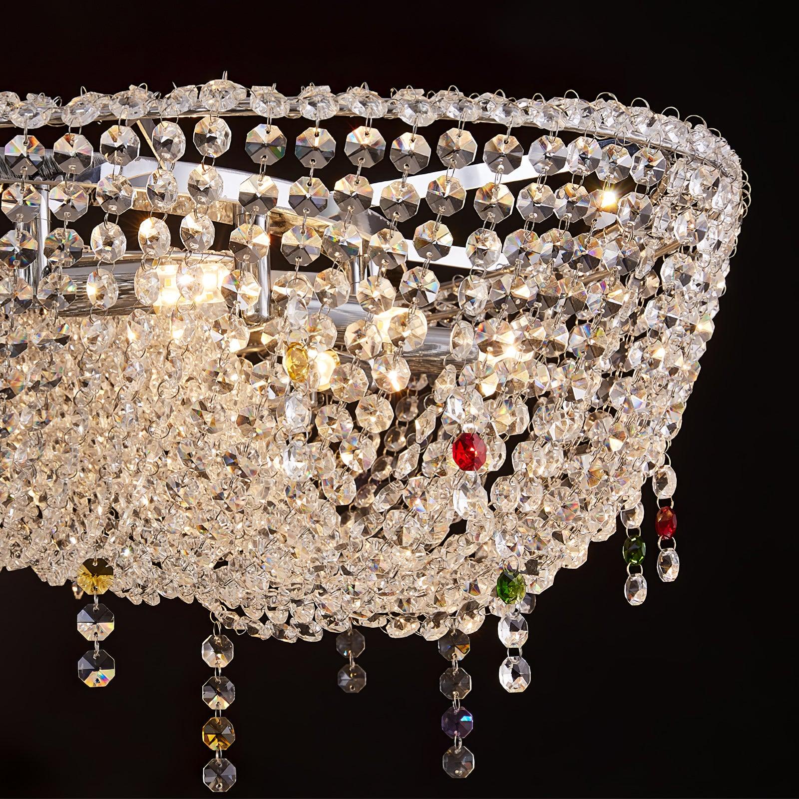 Aeliora Embellished Crystal Pendant Light - Lamp Outdoor