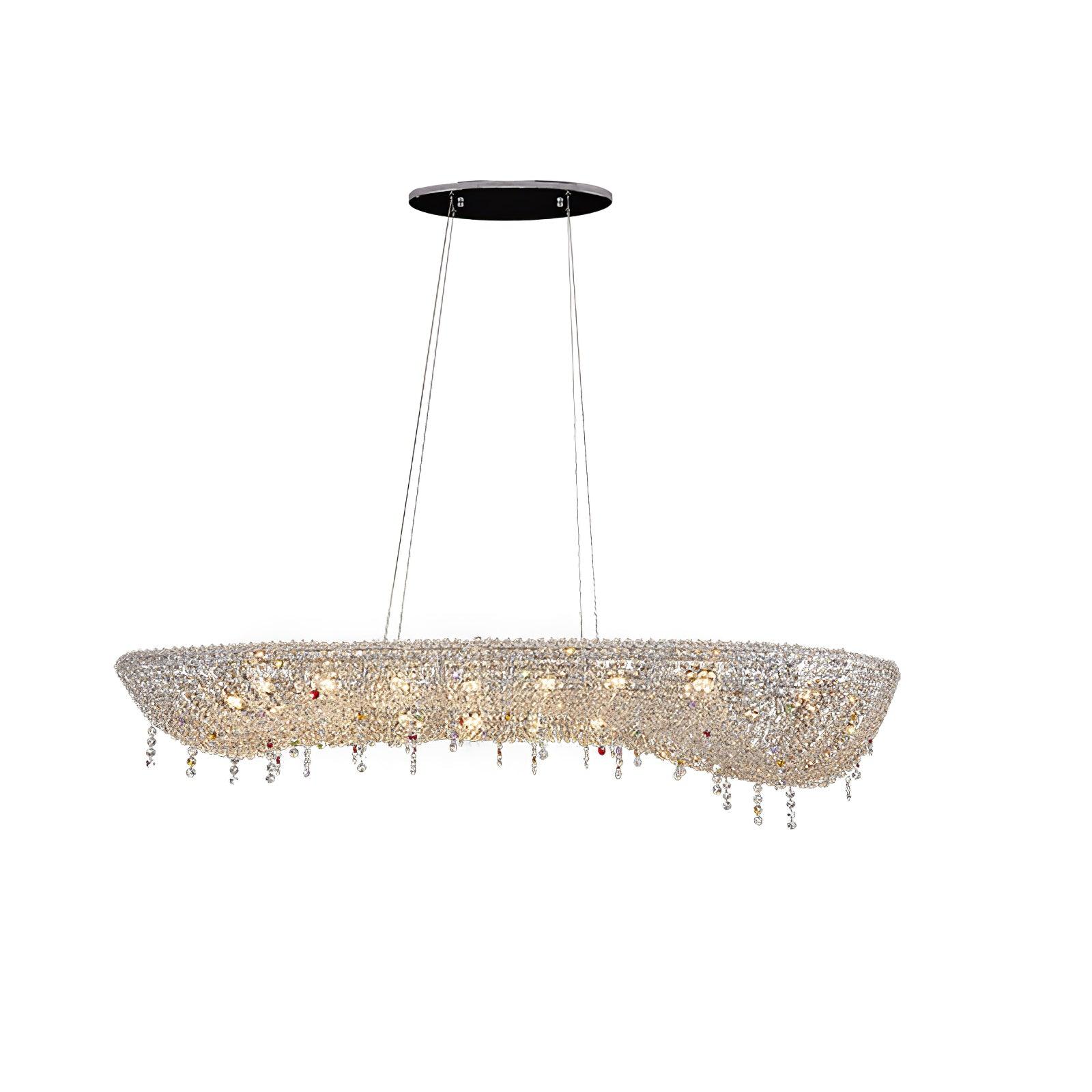 Aeliora Embellished Crystal Pendant Light - Lamp Outdoor