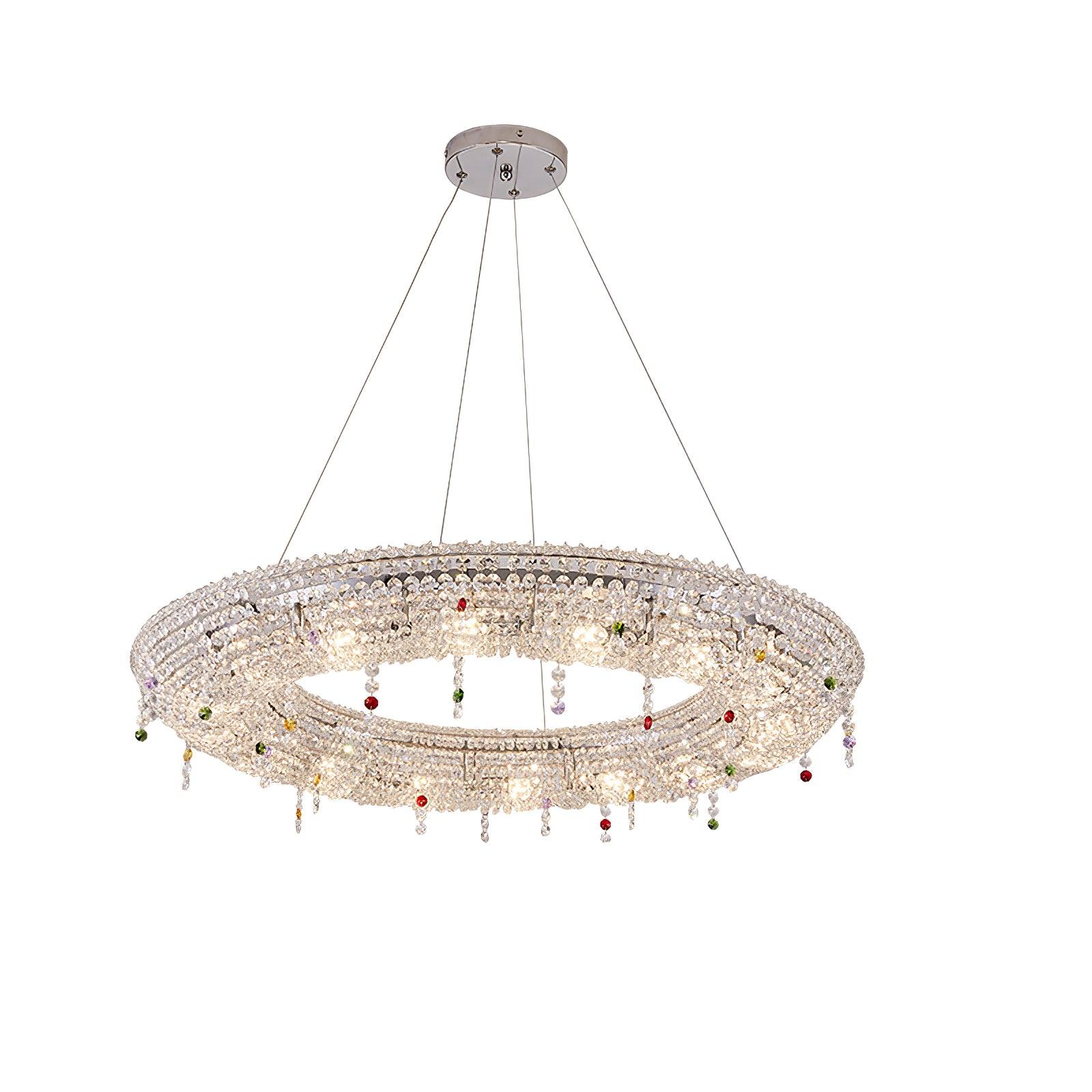 Aeliora Embellished Crystal Pendant Light - Lamp Outdoor