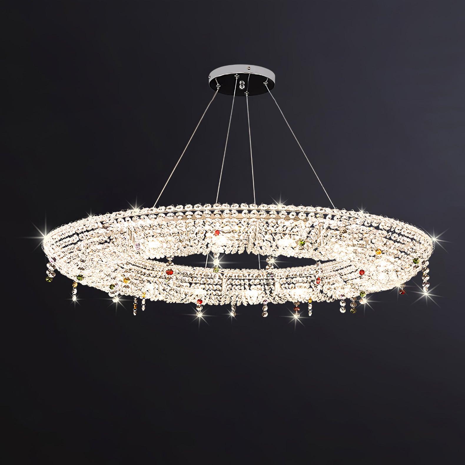 Aeliora Embellished Crystal Pendant Light - Lamp Outdoor
