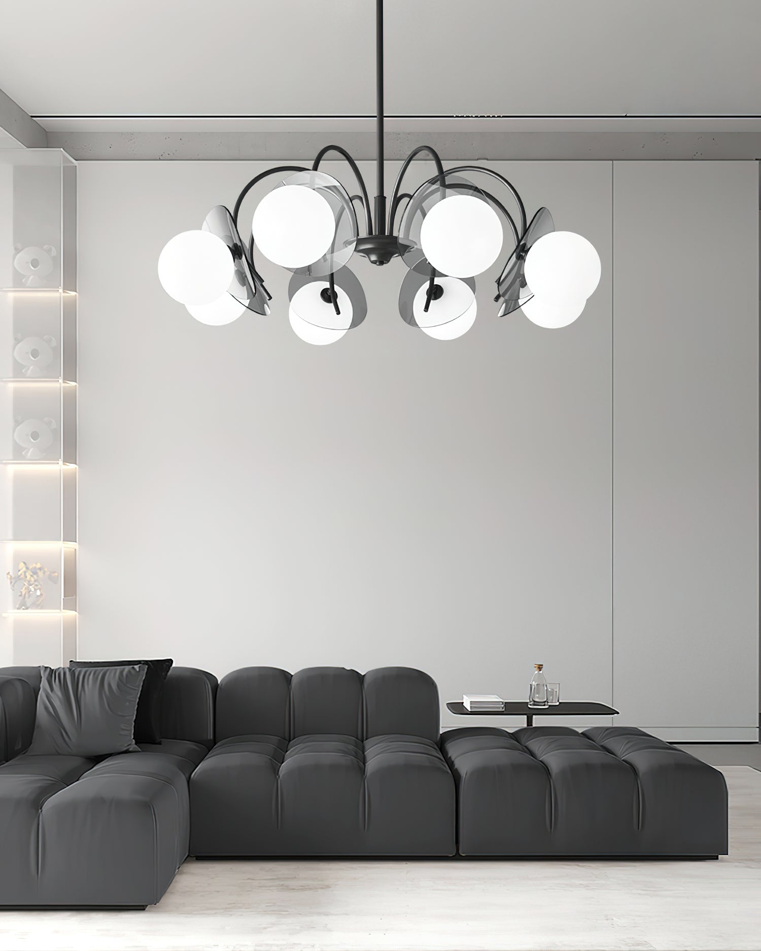 Aurora Chandelier Globe Arm Sculptural - Lamp Outdoor
