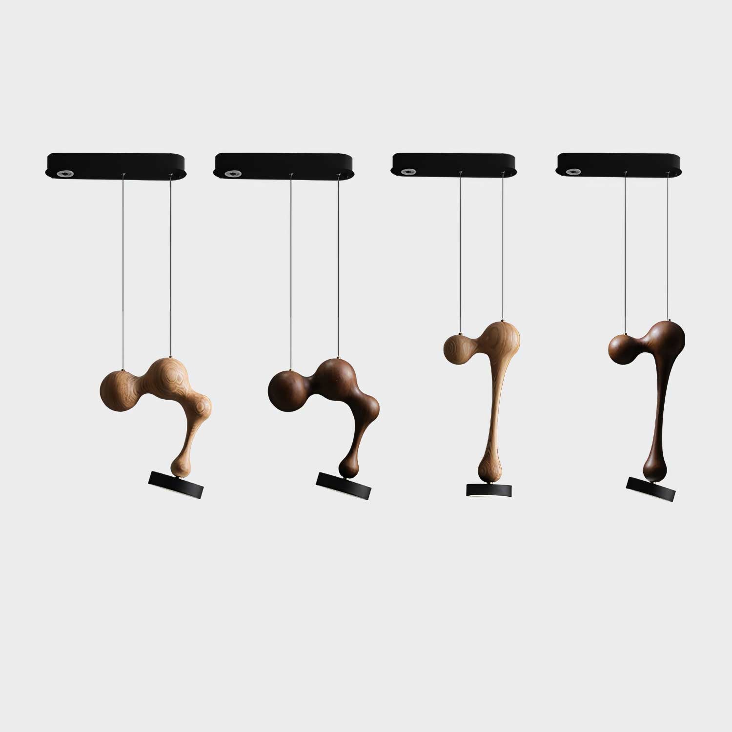Drovia Rustic Wooden Pendant Light - Lamp Outdoor