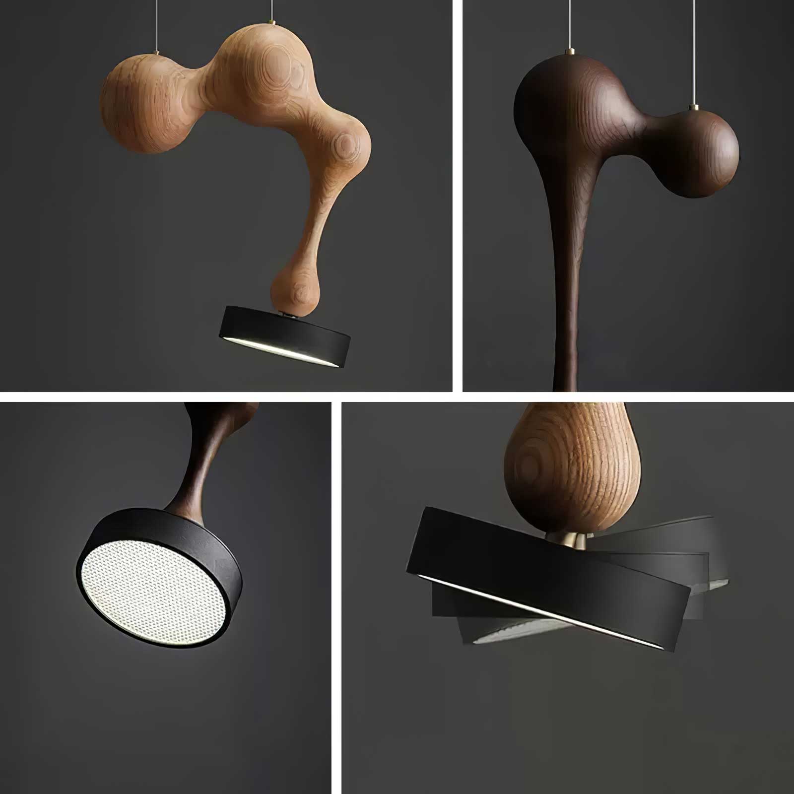 Drovia Rustic Wooden Pendant Light - Lamp Outdoor