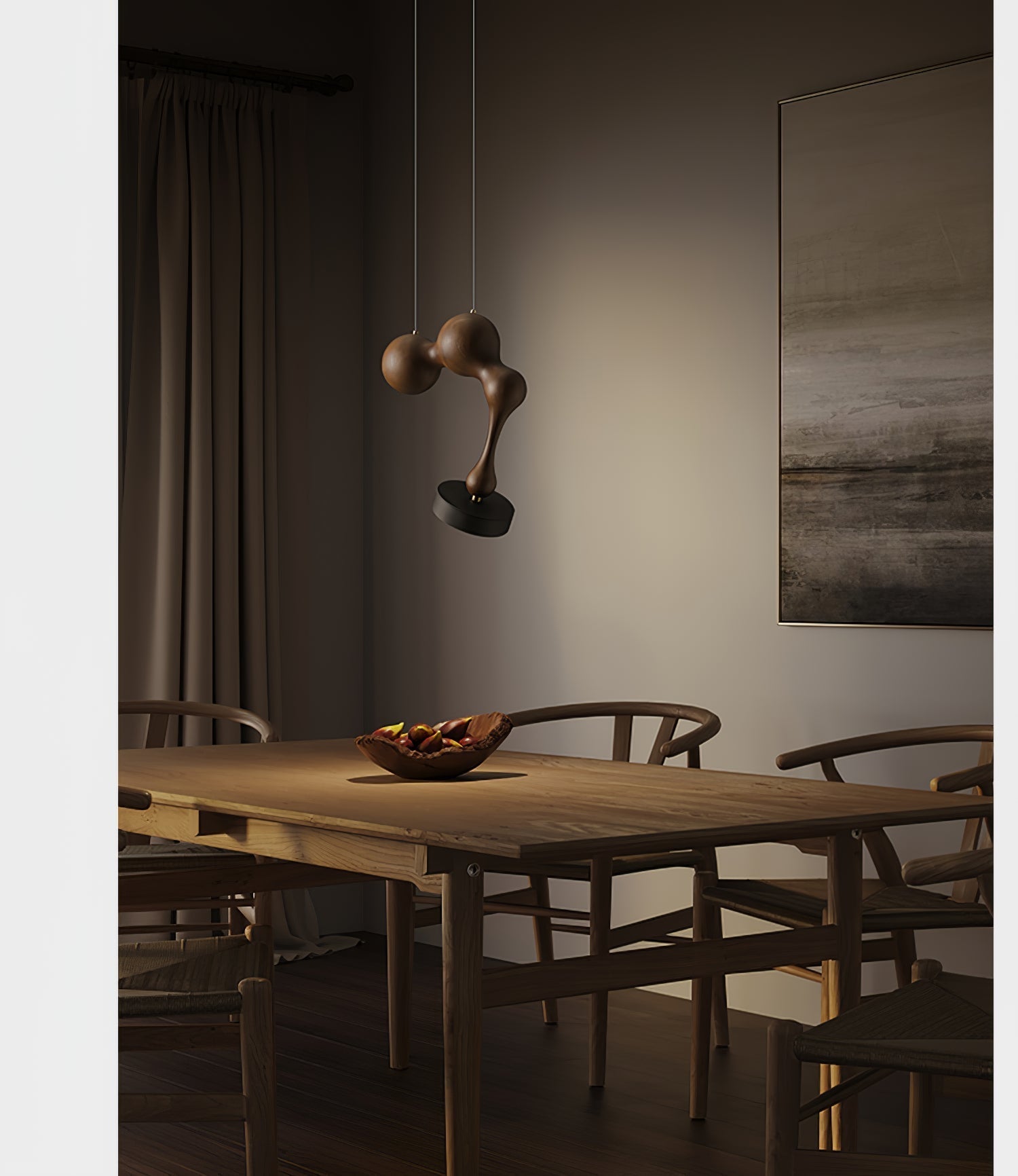 Drovia Rustic Wooden Pendant Light - Lamp Outdoor