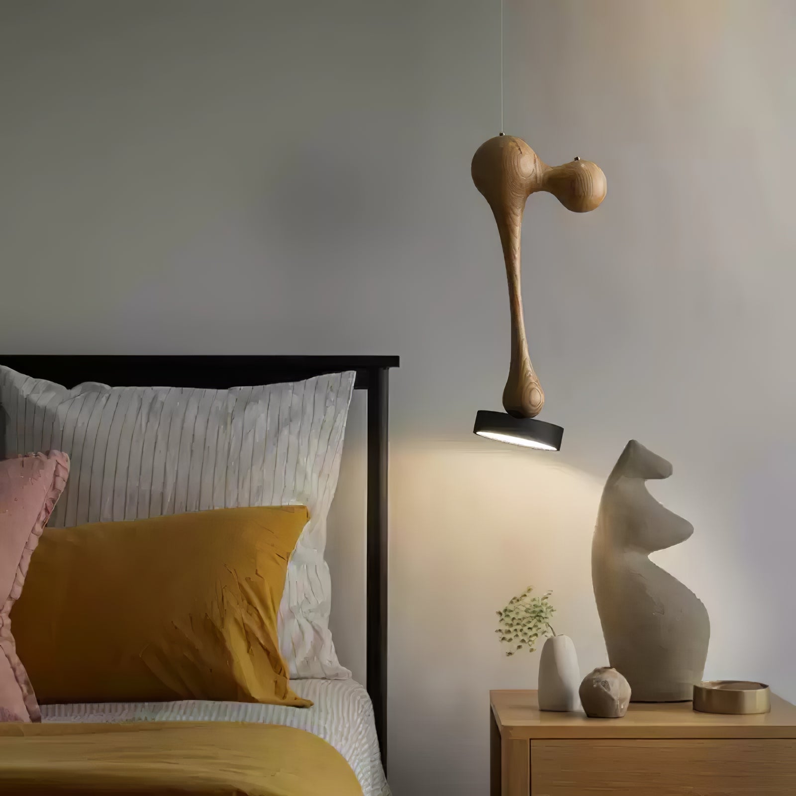 Drovia Rustic Wooden Pendant Light - Lamp Outdoor