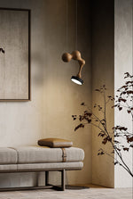 Drovia Rustic Wooden Pendant Light - Lamp Outdoor