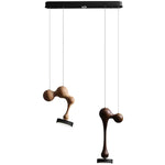 Drovia Rustic Wooden Pendant Light - Lamp Outdoor