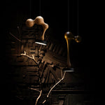 Drovia Rustic Wooden Pendant Light - Lamp Outdoor