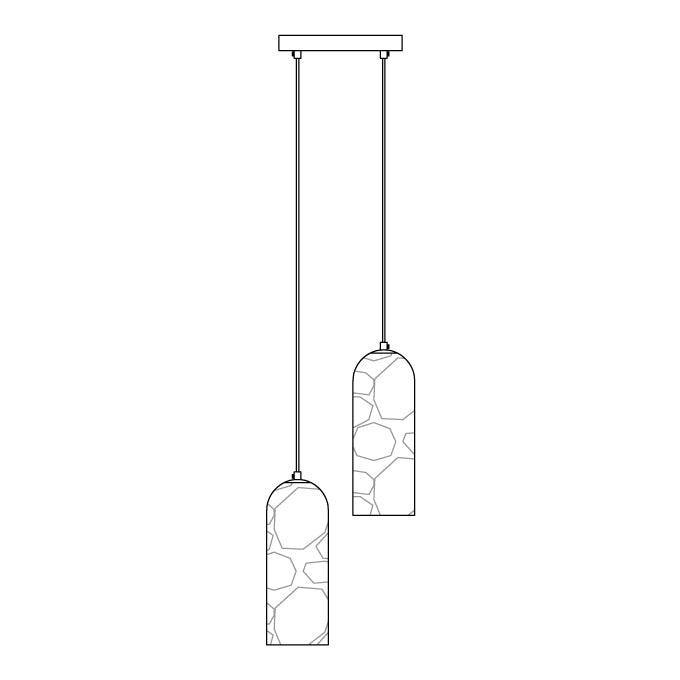 Zashayra Cylindrical Alabaster Pendant Light - Lamp Outdoor