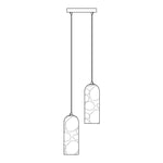 Zashayra Cylindrical Alabaster Pendant Light - Lamp Outdoor
