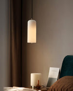 Zashayra Cylindrical Alabaster Pendant Light - Lamp Outdoor