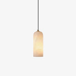 Zashayra Cylindrical Alabaster Pendant Light - Lamp Outdoor
