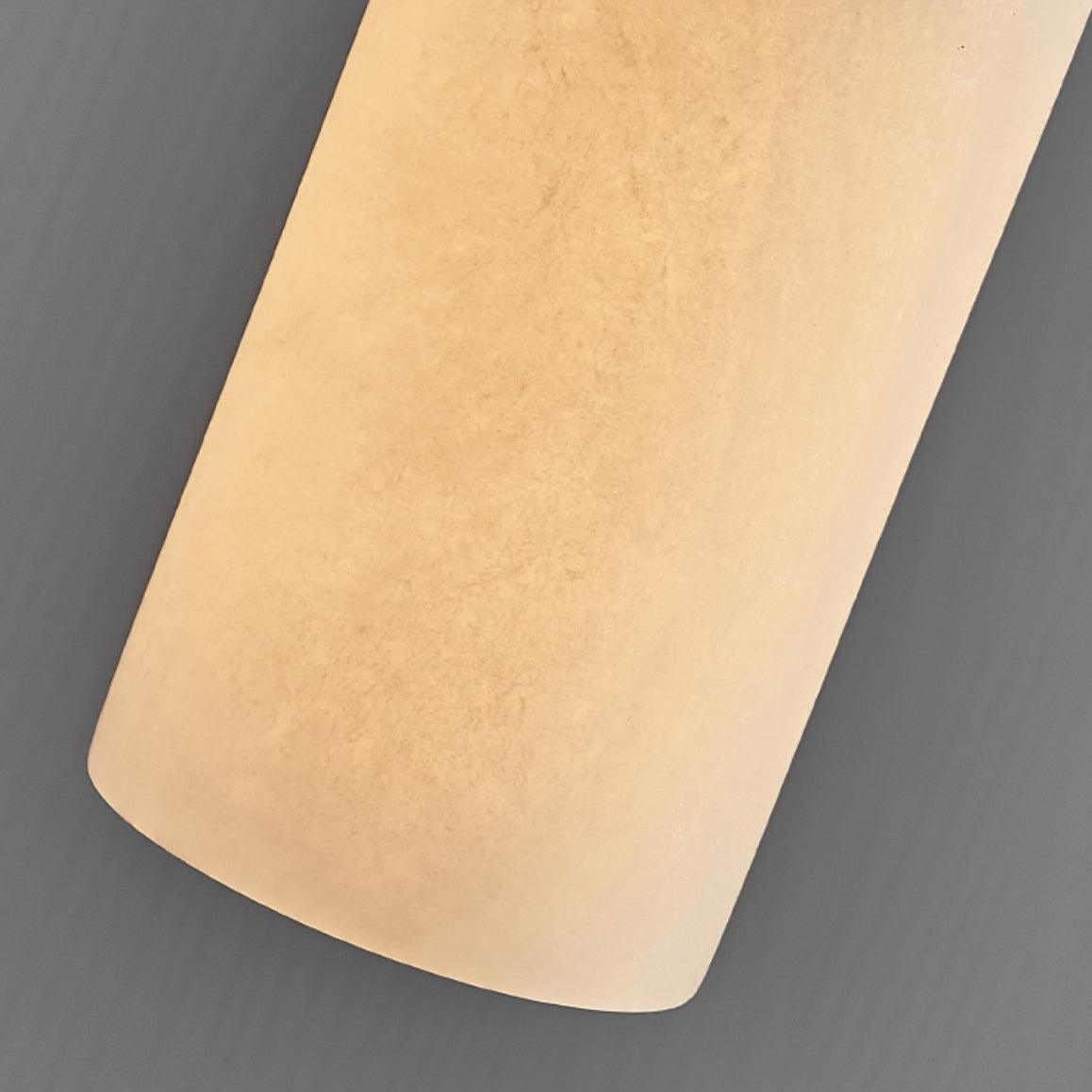 Zashayra Cylindrical Alabaster Pendant Light - Lamp Outdoor