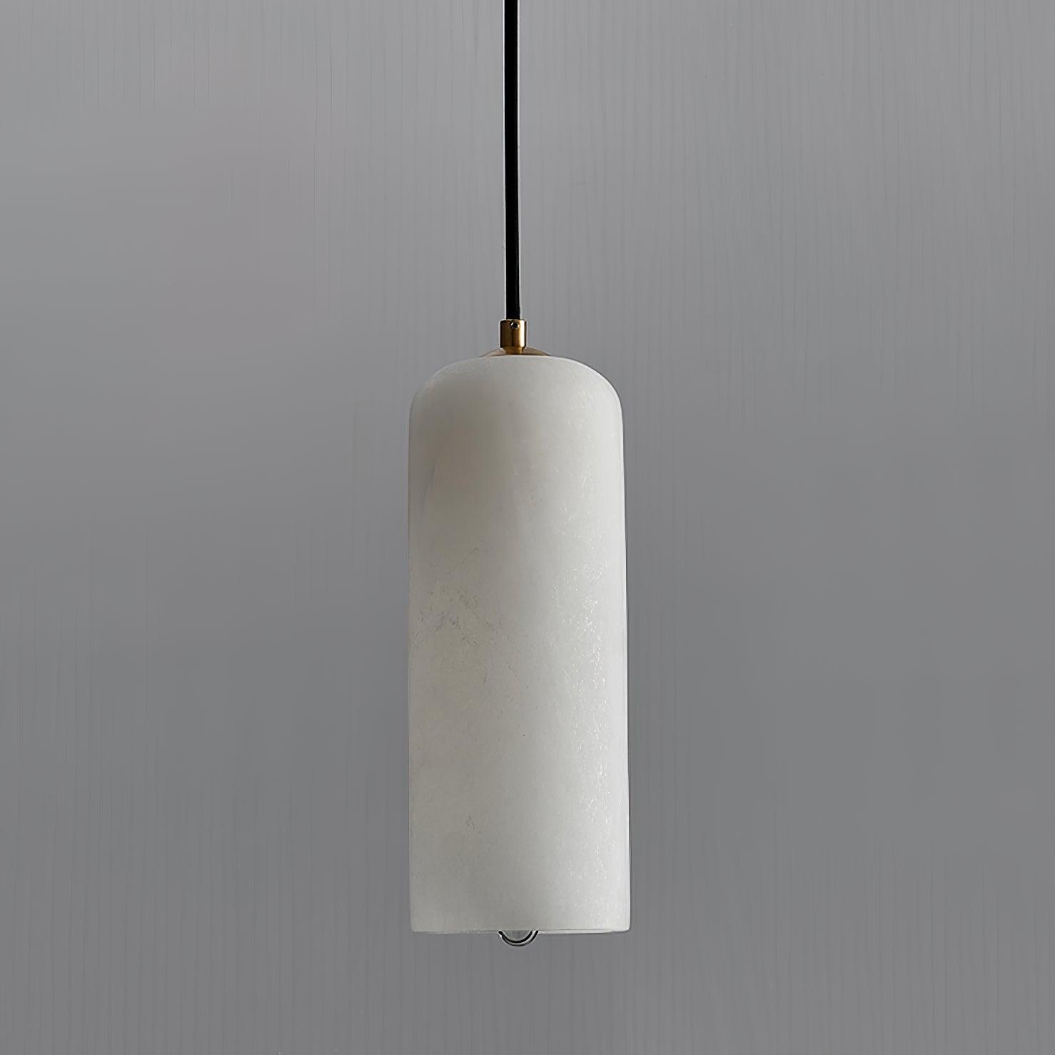Zashayra Cylindrical Alabaster Pendant Light - Lamp Outdoor