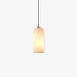 Zashayra Cylindrical Alabaster Pendant Light - Lamp Outdoor