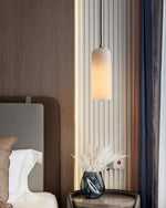 Zashayra Cylindrical Alabaster Pendant Light - Lamp Outdoor