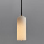 Zashayra Cylindrical Alabaster Pendant Light - Lamp Outdoor