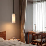Zashayra Cylindrical Alabaster Pendant Light - Lamp Outdoor