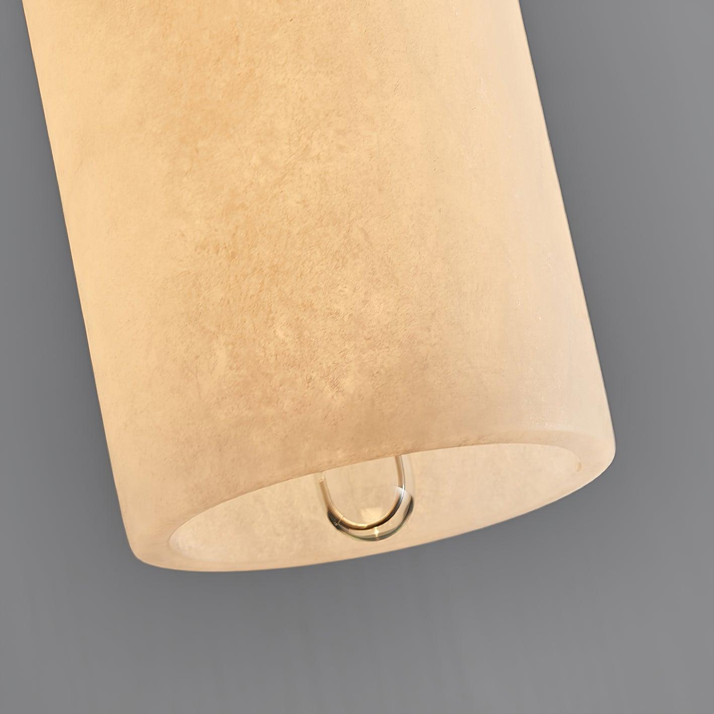 Zashayra Cylindrical Alabaster Pendant Light - Lamp Outdoor