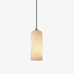 Zashayra Cylindrical Alabaster Pendant Light - Lamp Outdoor