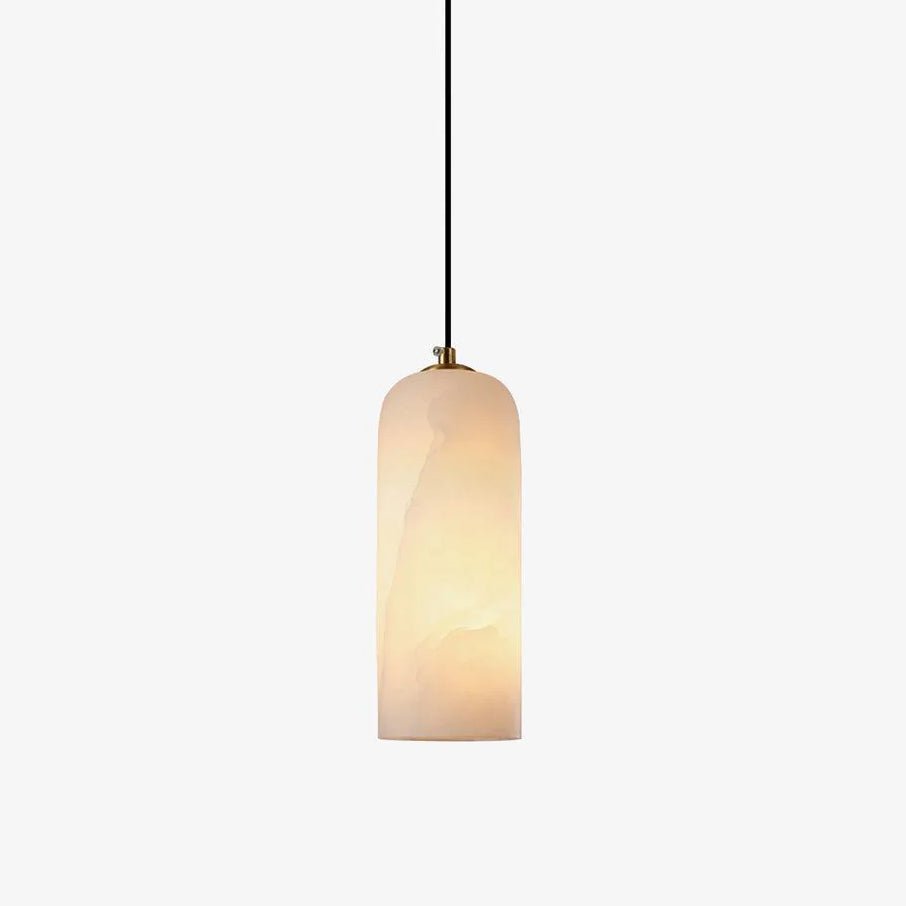 Zashayra Cylindrical Alabaster Pendant Light - Lamp Outdoor