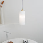 Zashayra Cylindrical Alabaster Pendant Light - Lamp Outdoor