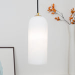 Zashayra Cylindrical Alabaster Pendant Light - Lamp Outdoor