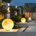 Moon-Shaped Outdoor Pier-Mount Pillar Accent Post Light - Lamp Outdoor