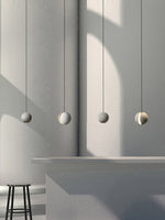 Moon Concrete Pendant Lamp - Lamp Outdoor