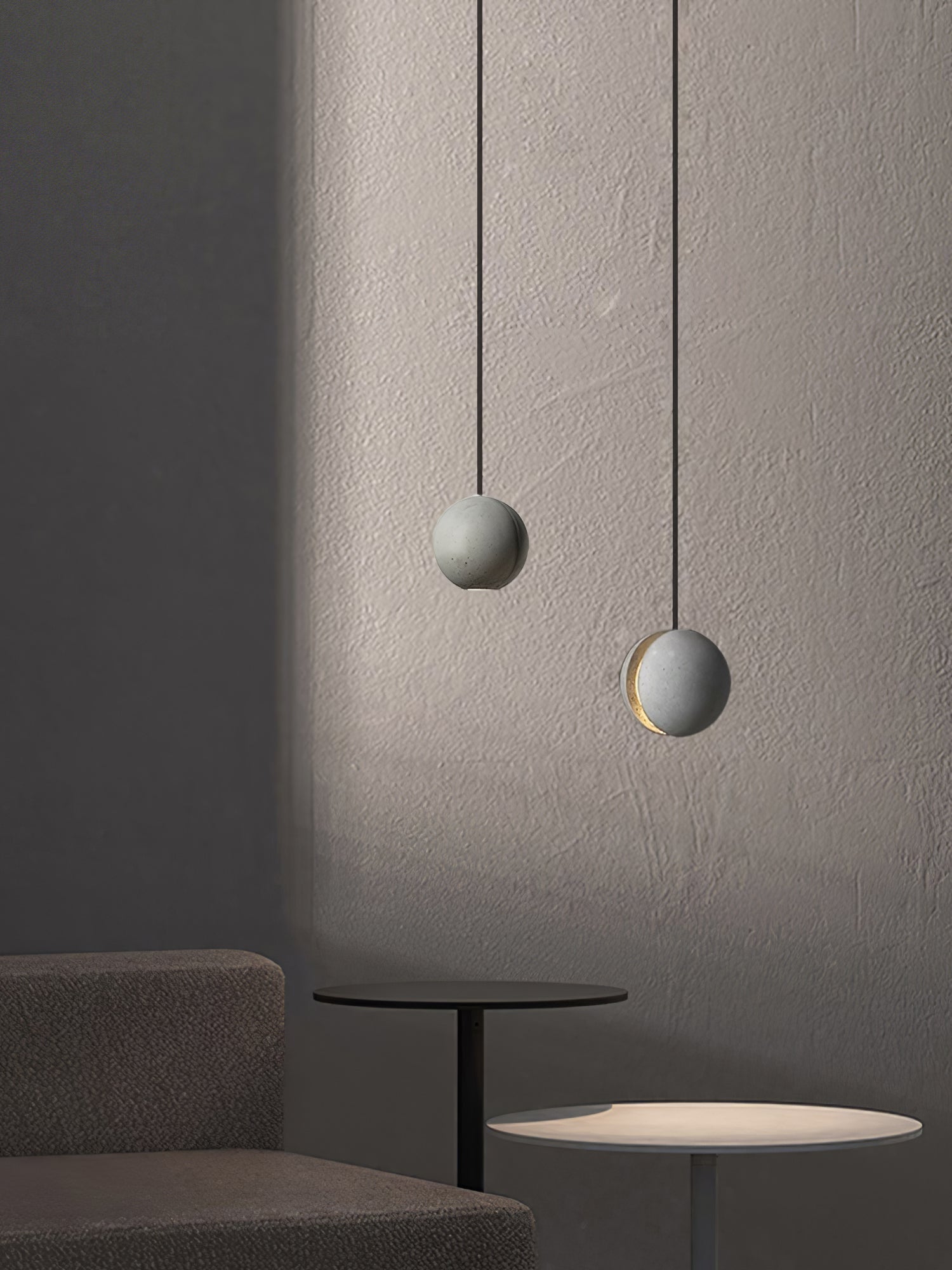 Moon Concrete Pendant Lamp - Lamp Outdoor