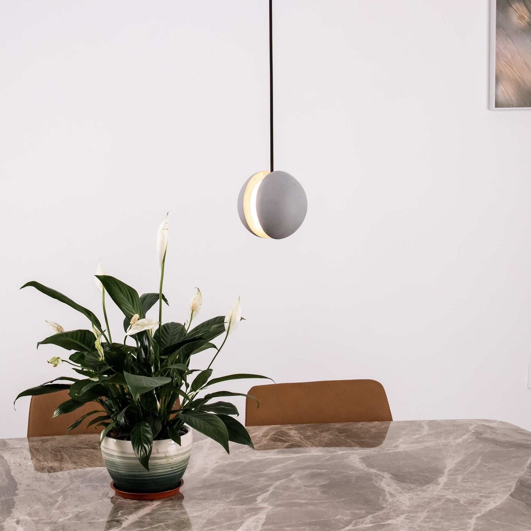 Moon Concrete Pendant Lamp - Lamp Outdoor