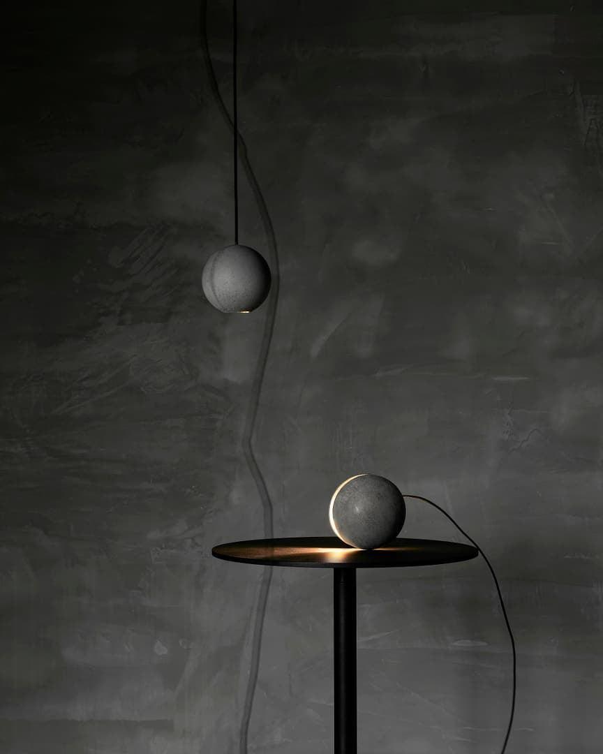 Moon Concrete Pendant Lamp - Lamp Outdoor