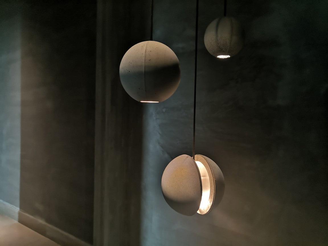 Moon Concrete Pendant Lamp - Lamp Outdoor