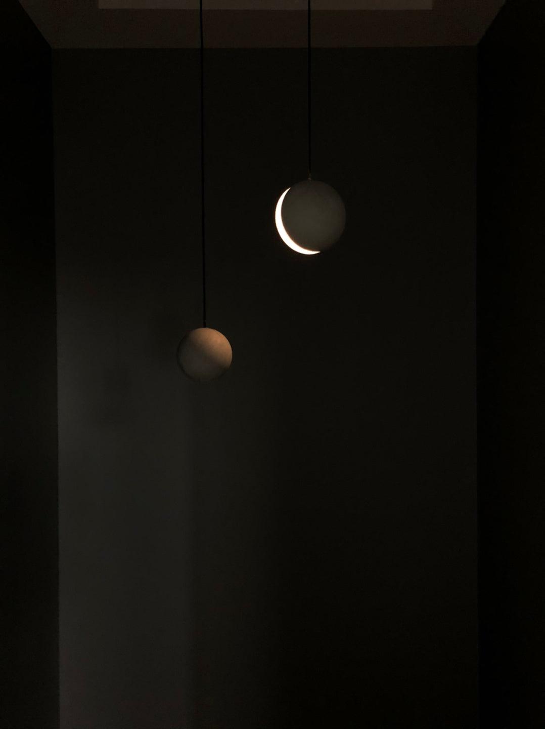 Moon Concrete Pendant Lamp - Lamp Outdoor