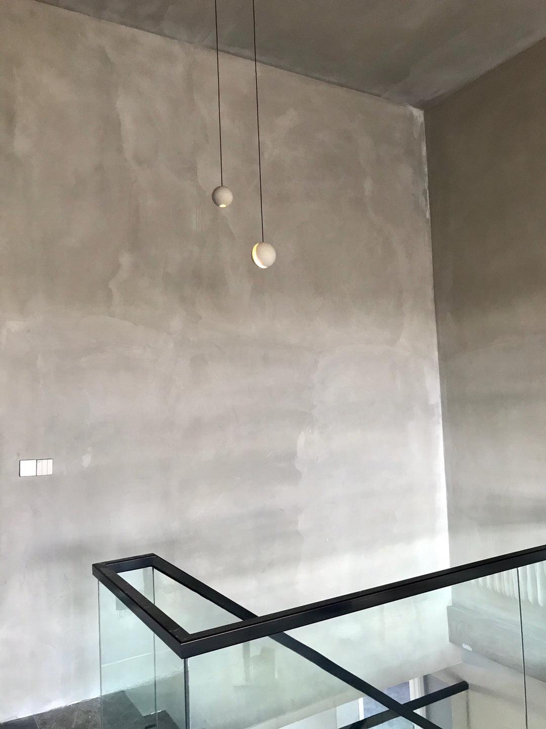 Moon Concrete Pendant Lamp - Lamp Outdoor